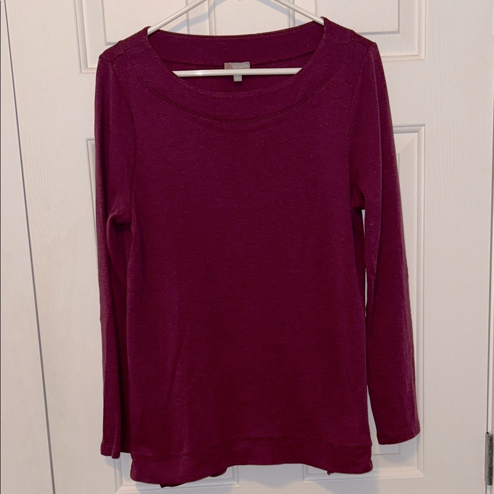 Talbot's jersey with zipper details